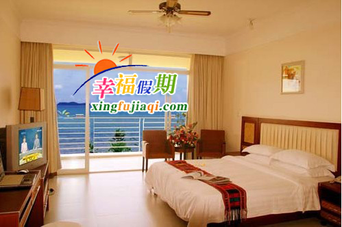 三亚椰蓝湾度假酒店豪华海景大床房图片介绍