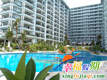 三亚天泽海韵度假酒店主楼全景