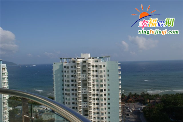 三亚蔚蓝休闲居蓝海豪苑小区超豪华海景A19c房阳台