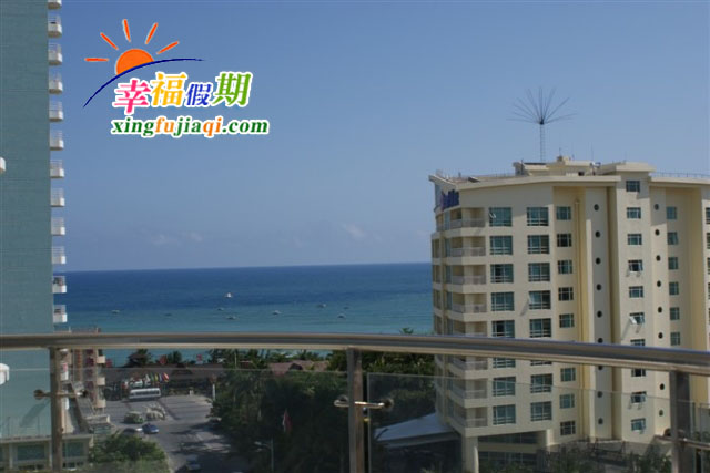 三亚蔚蓝休闲居蓝海豪苑小区豪华海景A8a房阳台