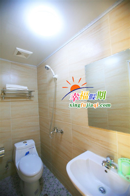 大东海幸福之家驿站海景阳台母子房卫生间